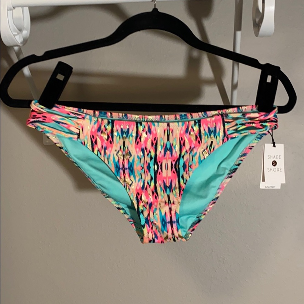 Shade & Shore Sun Coast Hot Coral Cheeky Swim Bottoms